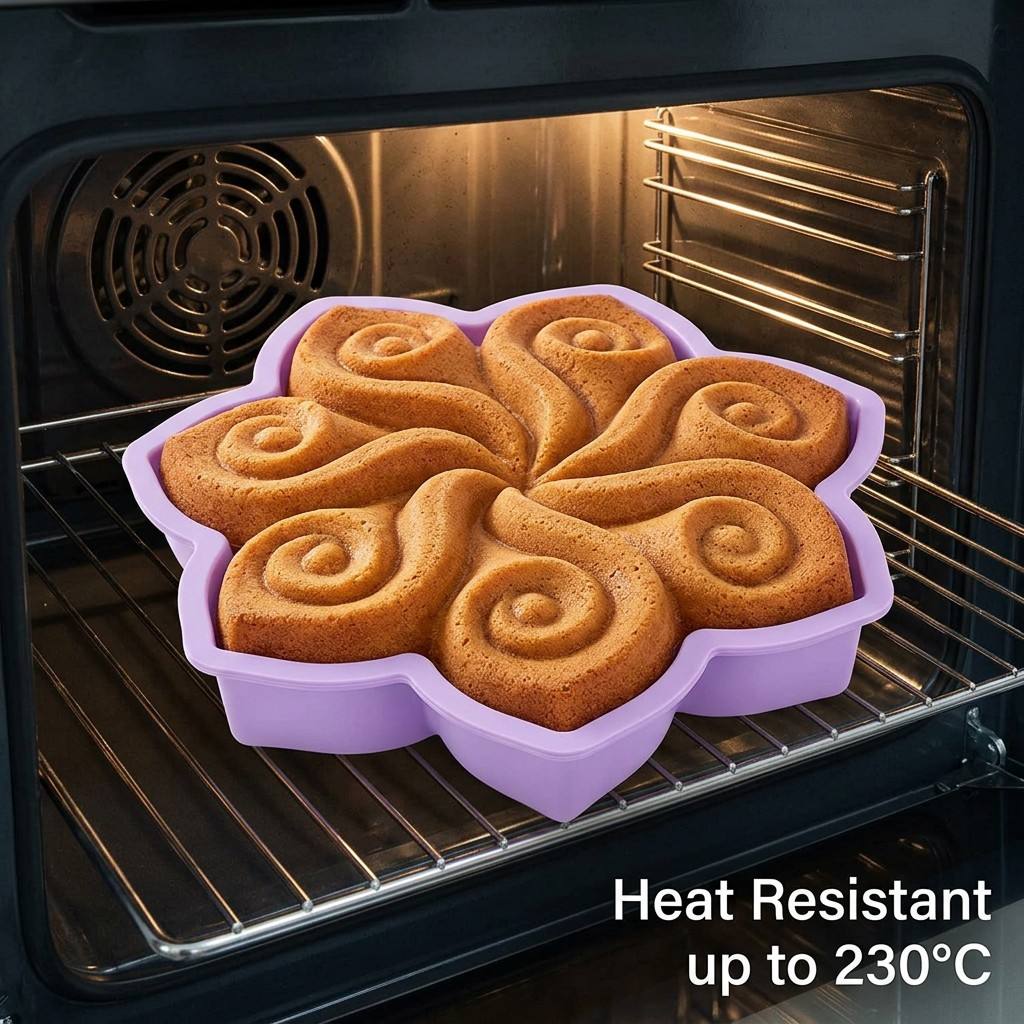Large Flower Silicone Cake Mol - đánh giá và giá Kitchen Appliances Packages